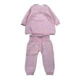 Scaldacuore Completo 2 Pezzi Maglia-Pantalone Tinta Unita per Neonata PS06PANTPE24 ROSA SCALDACUORE 