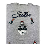 Monnalisa T-Shirt Girocollo Tinta Unita con Stampa per Bambino 253602 GRIGIO MONNALISA 