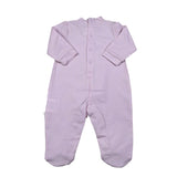 Lalalu' Tutina Tinta Unita con Stampa per Neonata TJL505P ROSA LALALU' 