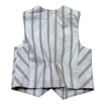 Manuel & Frank Gilet Tinta Unita con Fantasia A Righe per Neonato MF5323BSI PANNA MANUEL & FRANK 
