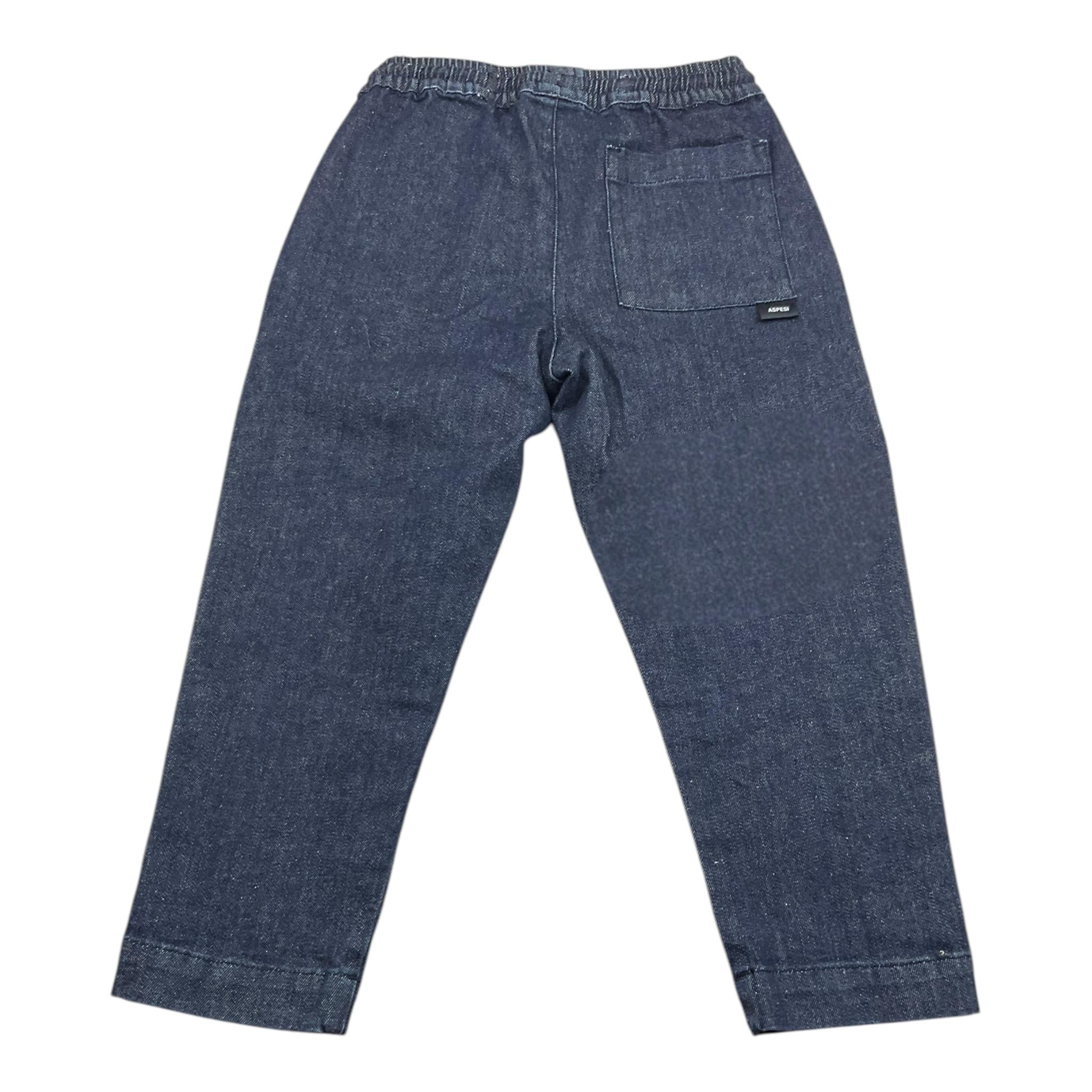 ASPESI jeans tinta unita con elastico in vita Blu per Bambino F24050PLJ0046 BLU ASPESI 
