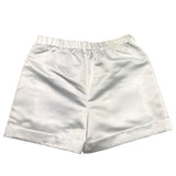 Twinset Short Tinta Unita Con Elastico In Vita Bianco Per Bambina