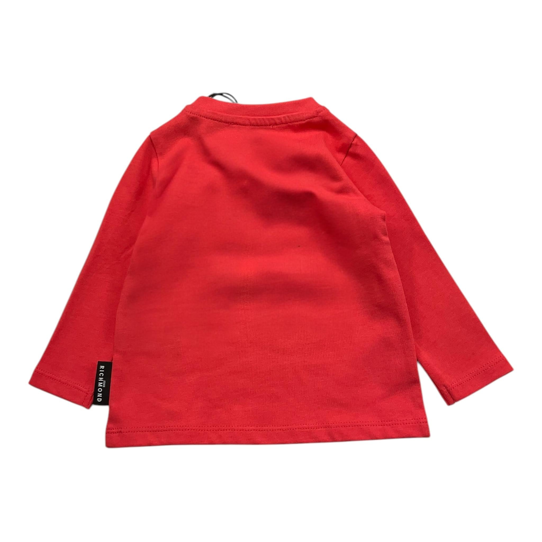 JOHN RICHMOND shirt girocollo tinta unita con stampa Corallo per Neonata RIA25015TS CORALLO JOHN RICHMOND 