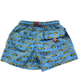 Saint Barth Costume Tinta Unita con Stampe Macchine per Bambino ROAD AZZURRO SAINT BARTH 