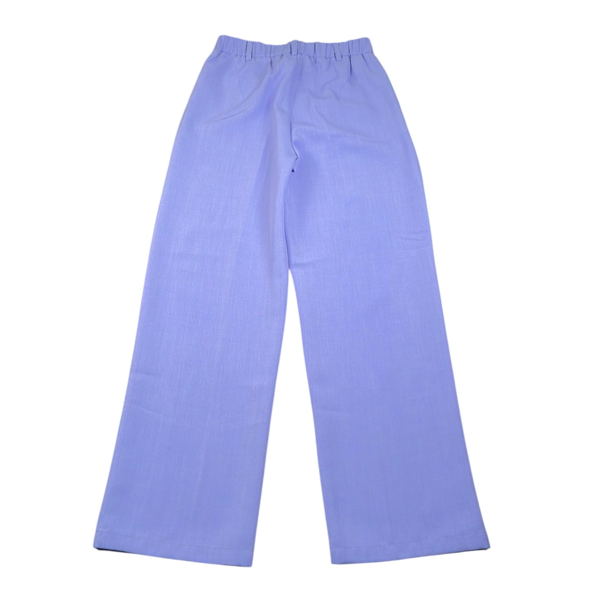 Y-Clu Pantalone Tinta Unita con Elastico In Vita per Bambina Y21239 LILLA Y-CLU 