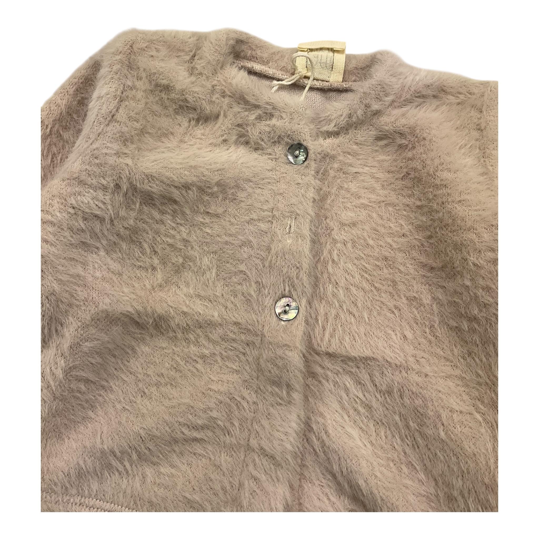 CAFFE' D'ORZO cardigan tinta unita Beige per Neonata ZV9000 BEIGE CAFFE' D'ORZO 