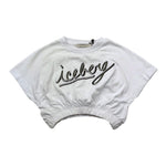 Iceberg T-Shirt Girocollo Tinta Unita con Stampa per Bambina TSICE5159J BIANCO ICEBERG 