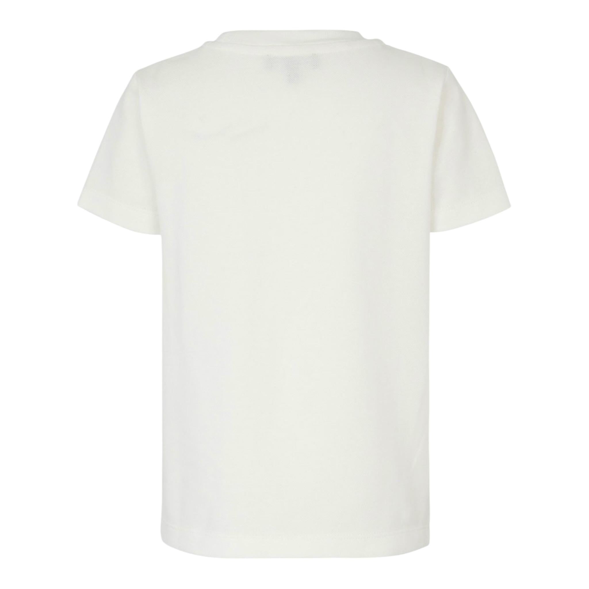 Emporio Armani T-Shirt Girocollo Tinta Unita con Logo per Bambino EB000166X PANNA EMPORIO ARMANI 