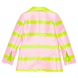 Lu Lu By Miss Grant Giacca Bicolore Fantasia A Righe Rosa/Verde Per Bambina