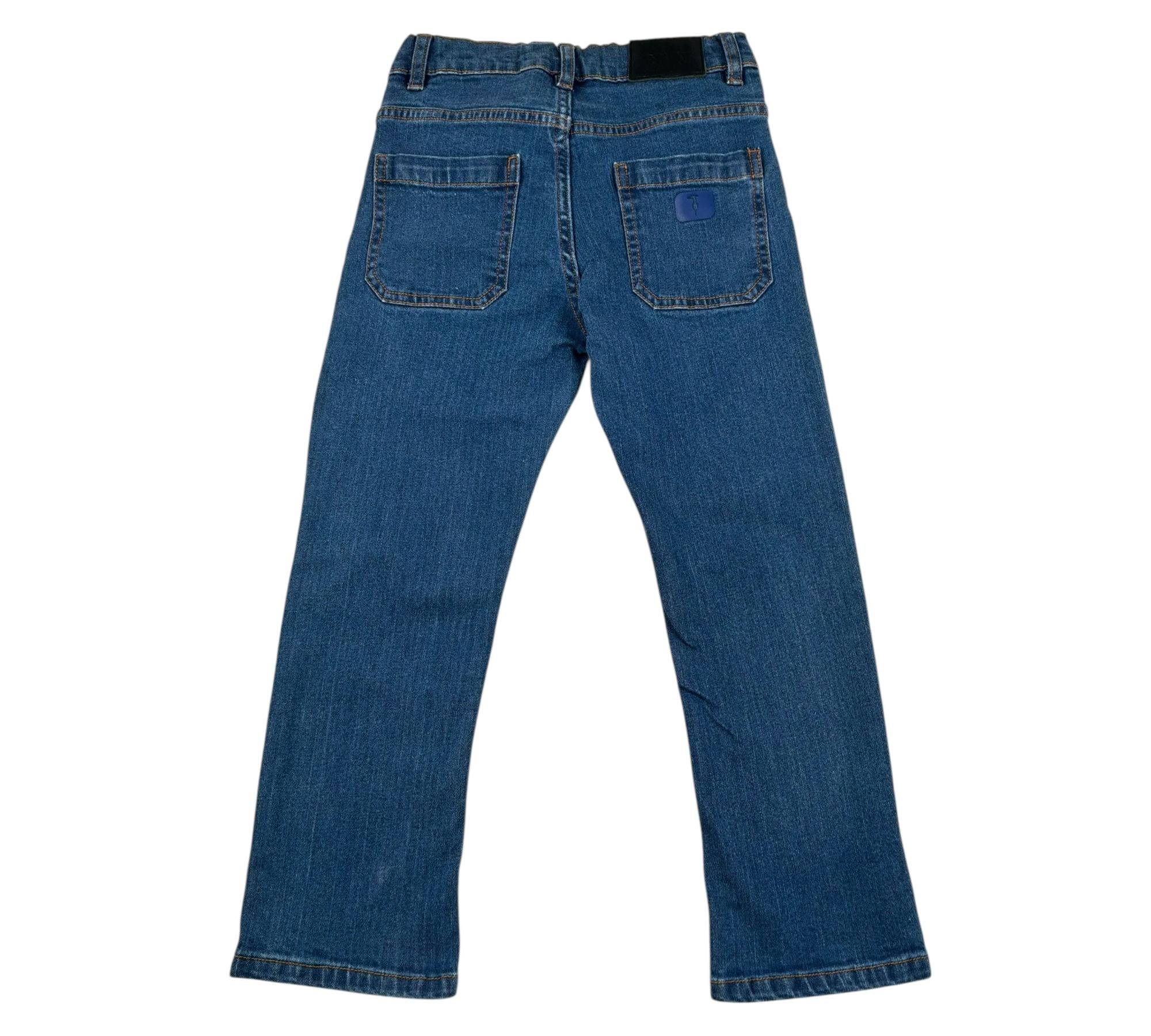 Trussardi Jeans Tinta Unita con Girovita Regolabile per Bambino TBP26121JE BLU TRUSSARDI 