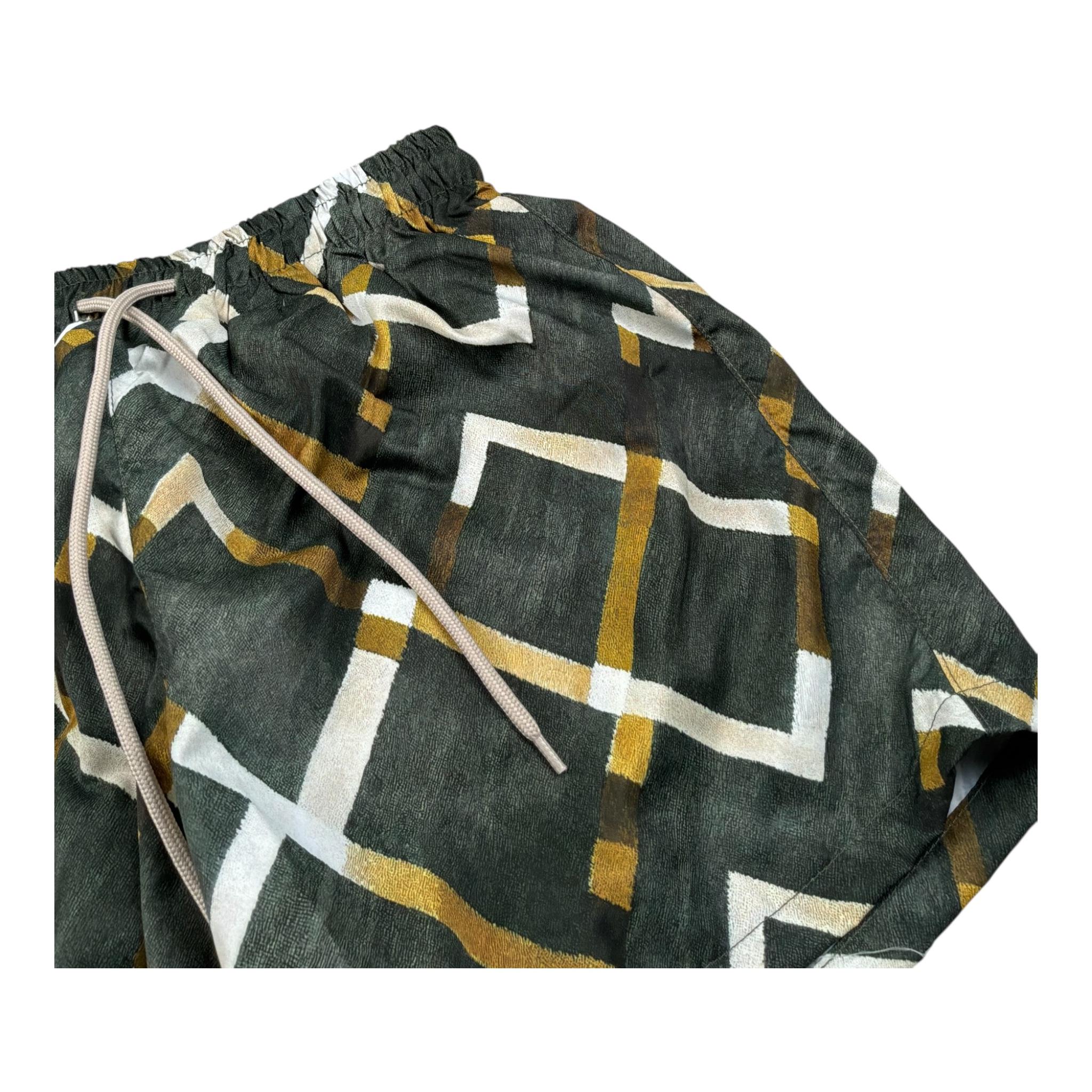 Never Too Costume Modello Bermuda tinta unita con Stampa Verde per Bambino NT2316R VERDE NEVER TOO 