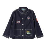 Kenzo Giubbino In Denim Tinta Unita per Bambino K60281 BLU KENZO 