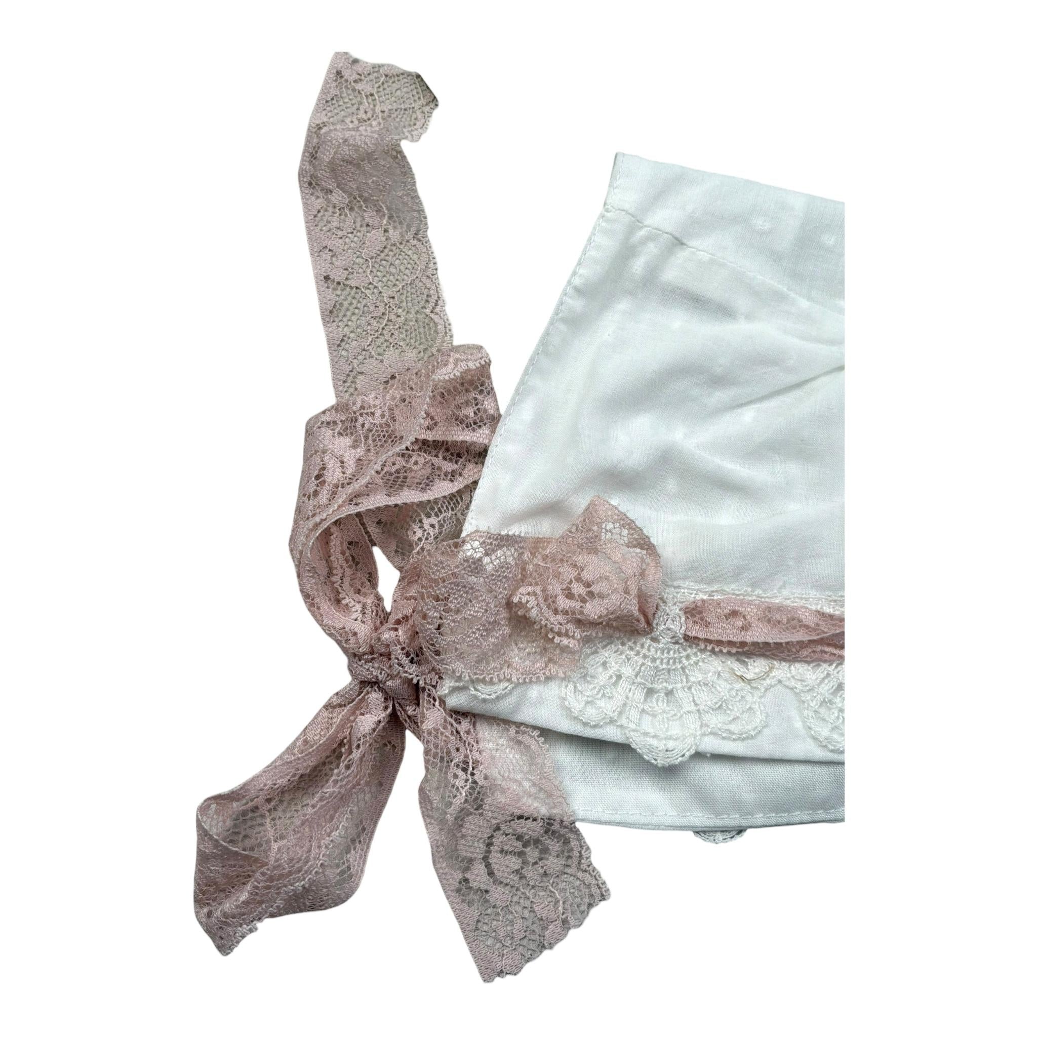 Marlu' Cappell Tinta Unita con Ricami per Neonata EP28CU BIANCO MARLU' 