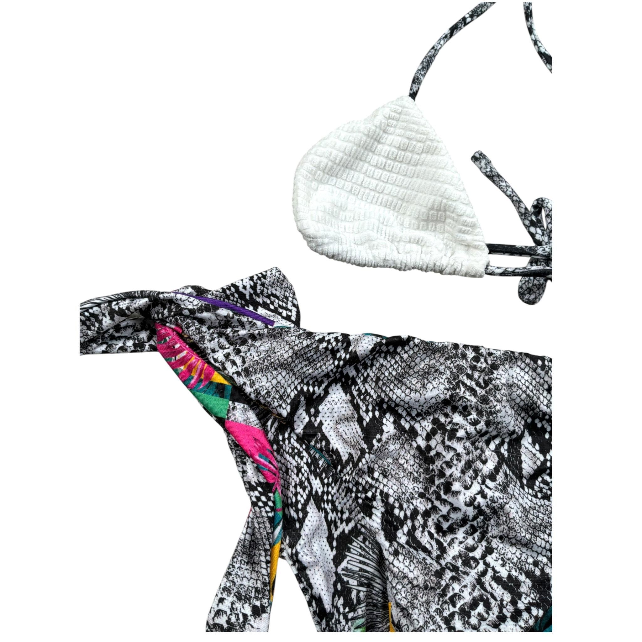 F**K Costume 2 Pezzi Triangolo-Mutandina Grigio per Bambina FJ202009U GRIGIO F**K 