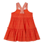 Miss Grant Abito Giromanica Tinta Unita per Neonata 3942N ARANCIONE MISS GRANT 