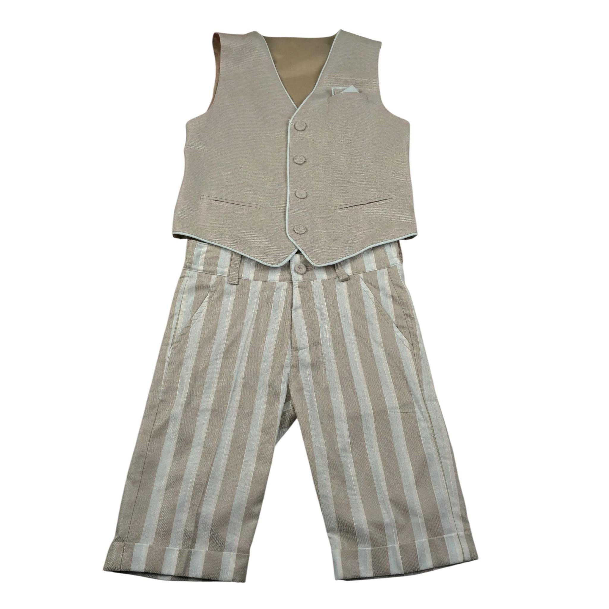 New Gereration Completo 2 Pezzi Gilet-Pantalone Beige per Bambino 41953 BEIGE NEW GERERATION 