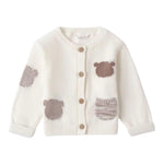 Mini Banda Completo 3 Pezzi Cardigan-Pantalone-Shirt per Neonato 3B670 BEIGE MINI BANDA 