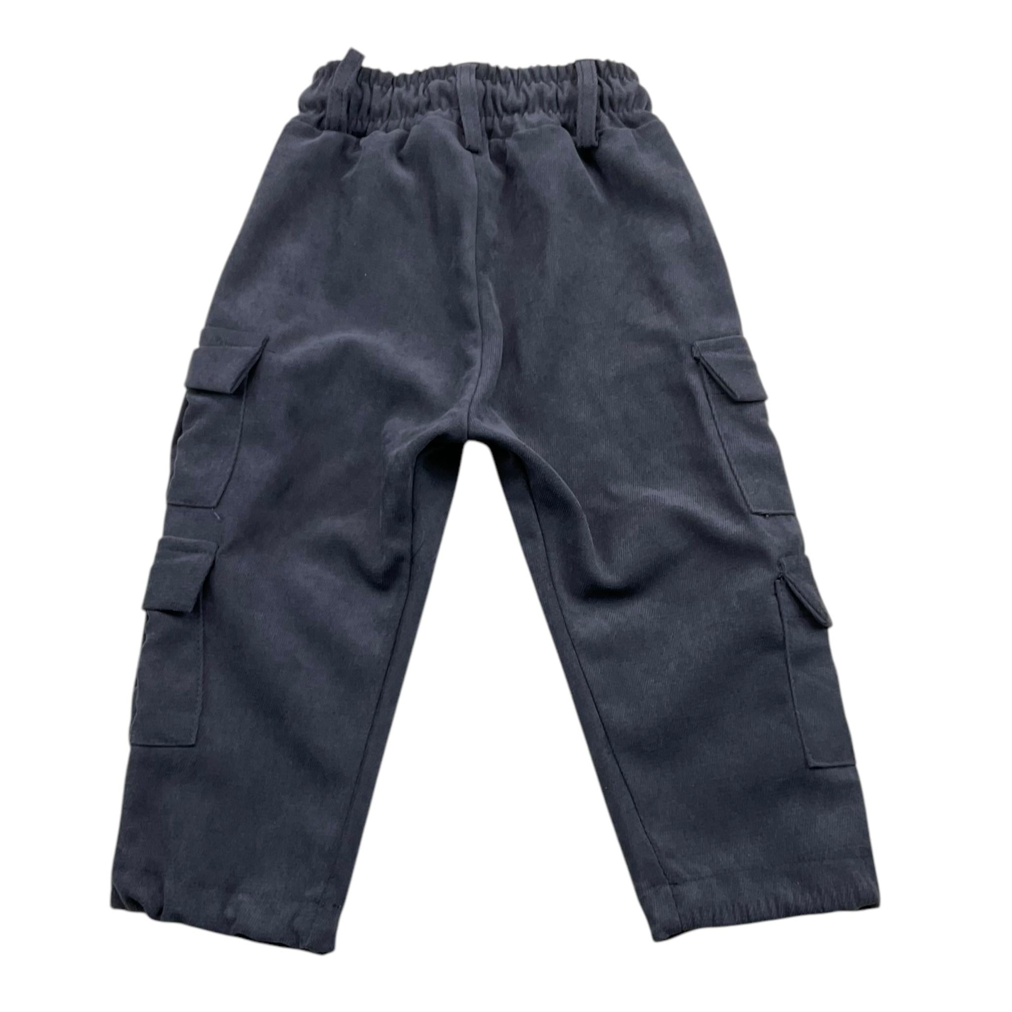 NEVER TOO pantalone tinta unita cn elastico in vita Blu per Neonato NT2185N BLU NEVER TOO 