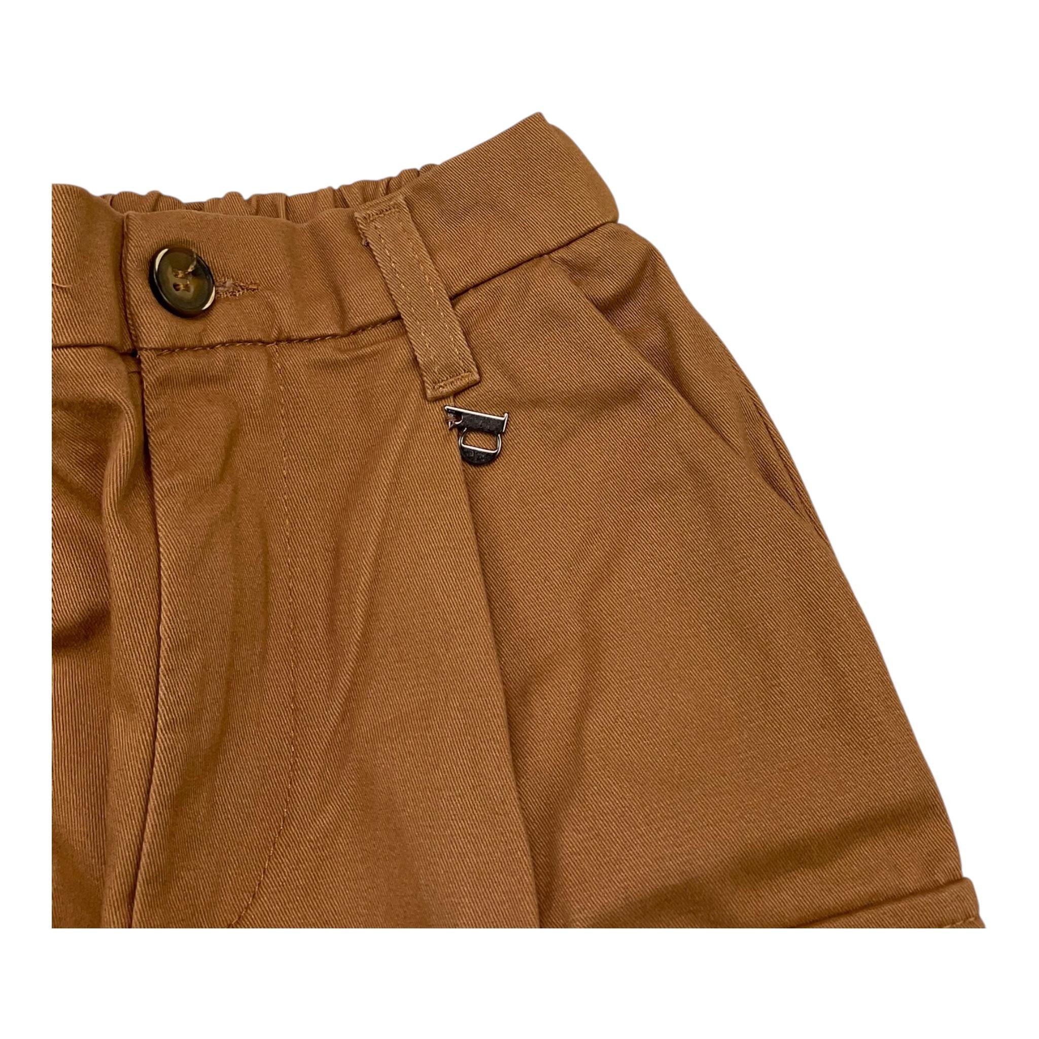 DIXIE pantalone tinta unita cn elastico in vita Marrone per Bambina PHT1132G67 MARRONE DIXIE 