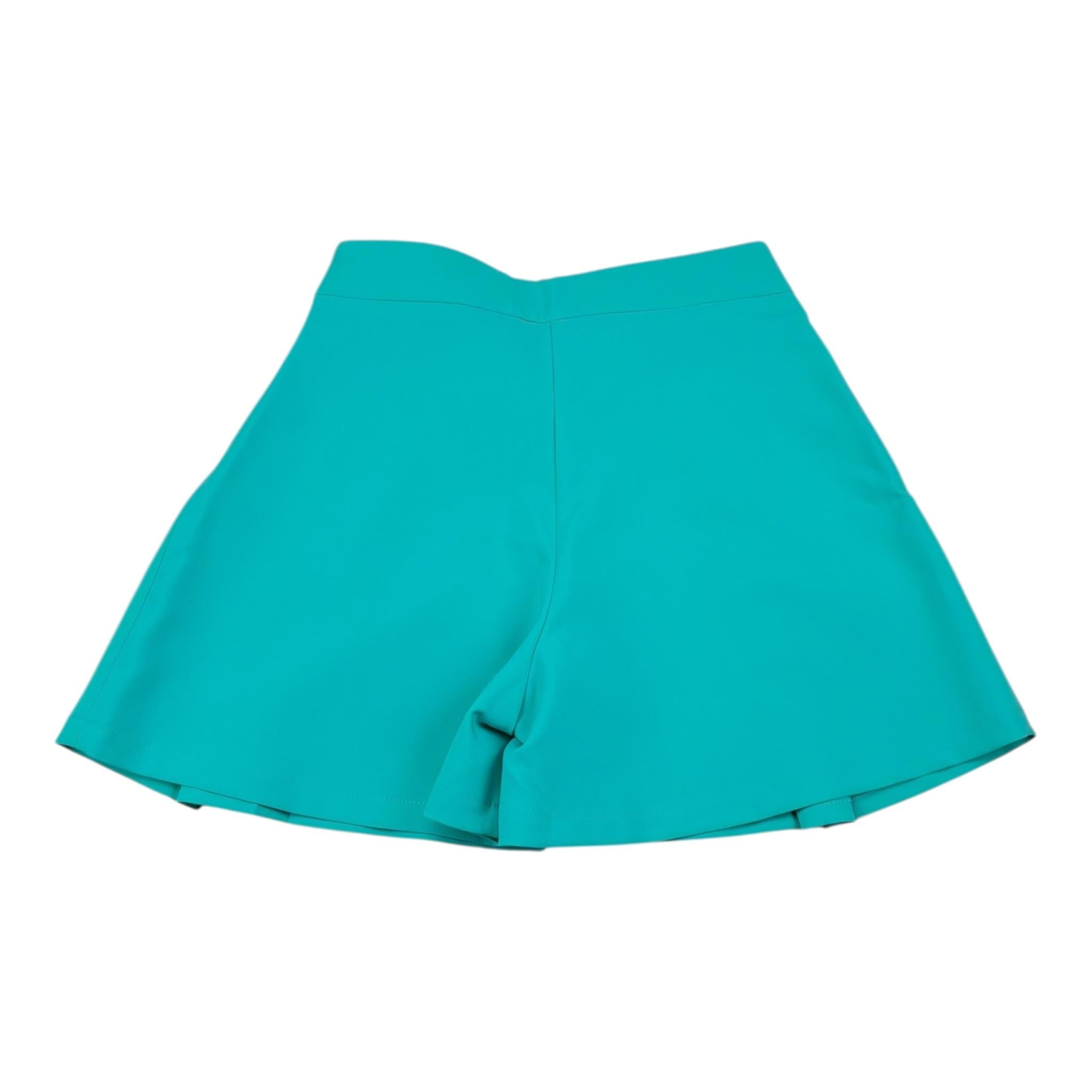 Naice Short Tinta Tinta Unita con Elastico In Vita per Bambina 24139 VERDE ACQUA NAICE 