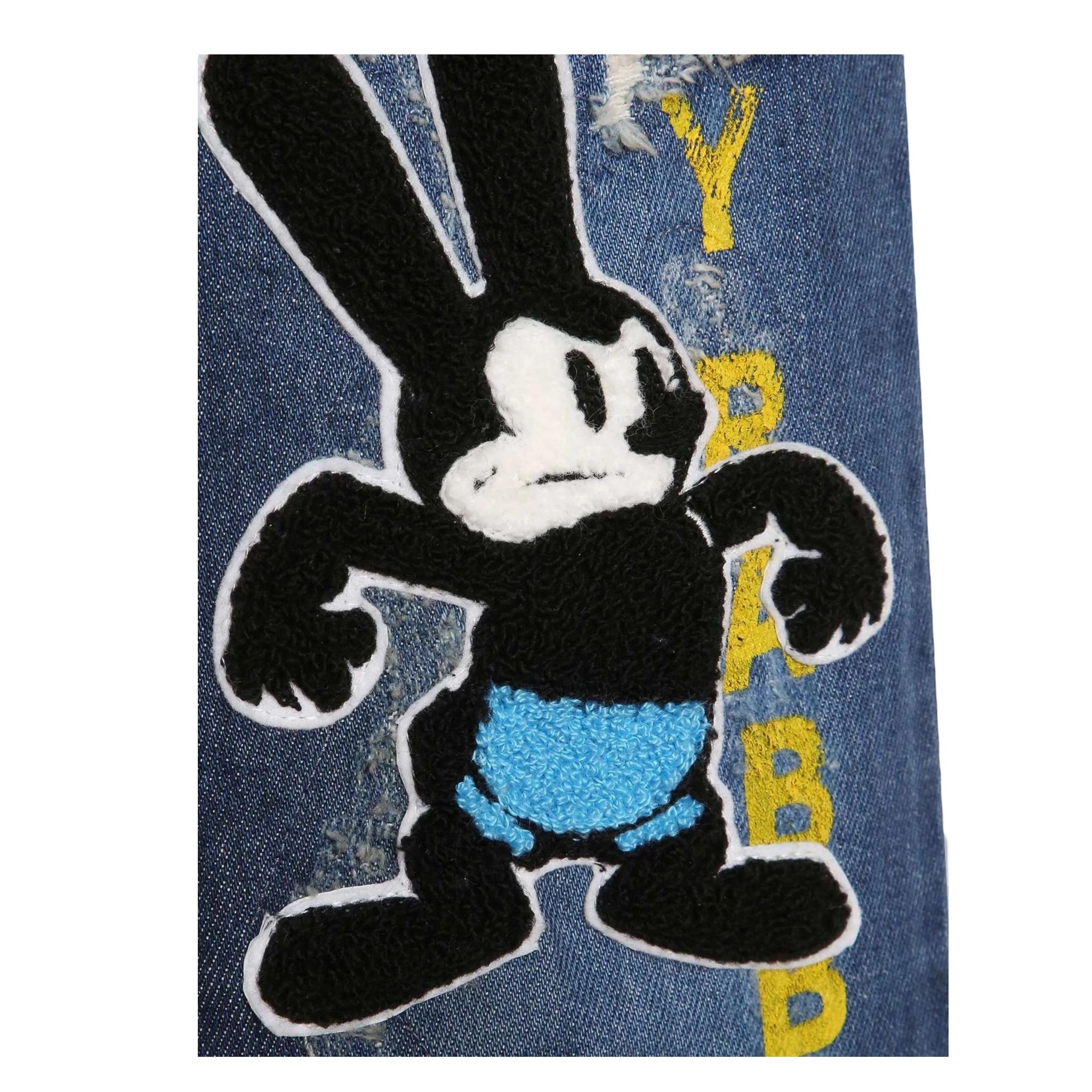 GIVENCHY jeans tinta unita con stampe Blu per Bambino H24235 BLU GIVENCHY 