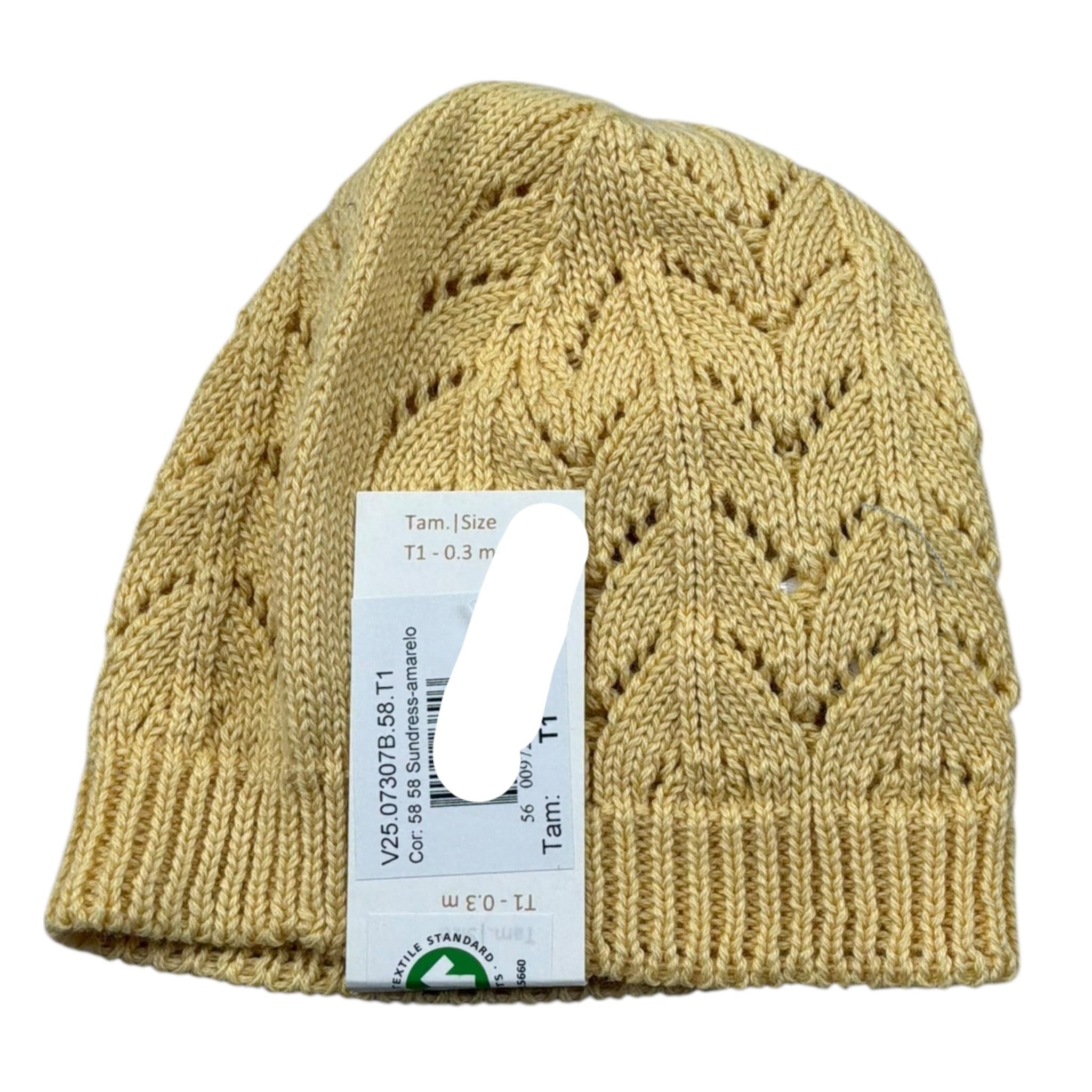 Wedoble Cappello Tinta Unita con Trafori per Neonato V2507307AA GIALLO WEDOBLE 