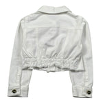 M+E' Giubbino In Denim Tinta Unita per Bambina UE1694 BIANCO M+E' 