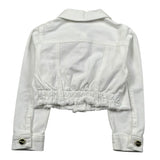 M+E' Giubbino In Denim Tinta Unita per Bambina UE1694 BIANCO M+E' 