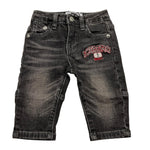 ICEBERG jeans tinta unita con girovita regolabile Nero per Neonato PTICE5308BX NERO ICEBERG 