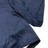 Dondup Camicia Modello Crop Tinta Unita Mezza Manica per Neonata DFCA038N BLU DONDUP 