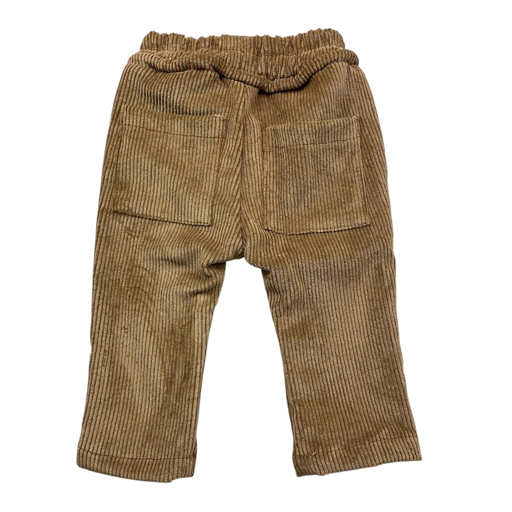 NEVER TOO pantalone tinta unita in camoscio Cammello per Neonato NT2220N CAMMELLO NEVER TOO 