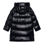 SAVE THE DUCK giubbino tinta unita con zip e cappuccio Nero per Bambina J45510GX NERO SAVE THE DUCK 