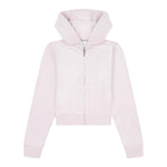 Juicy Couture Felpa Tinta Unita con Zip E Cappuccio per Bambina JBX6358 ROSA JUICY COUTURE 