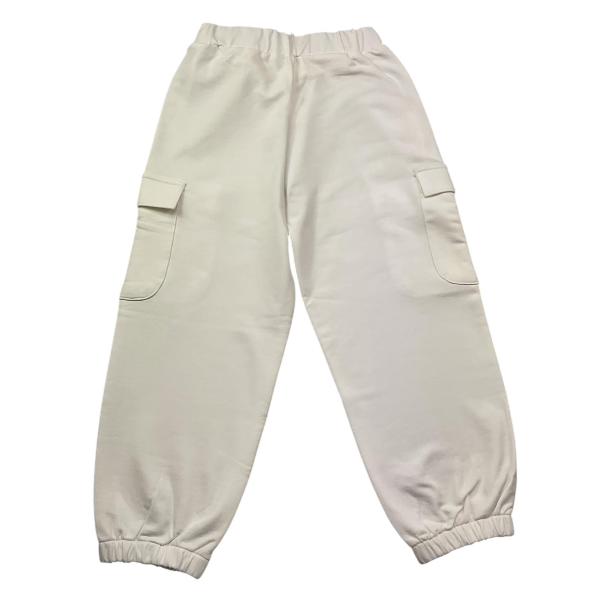 Liu Jo Pantalone Tuta Tinta Unita con Tasconi per Neonata KA5089N BIANCO LIU JO 
