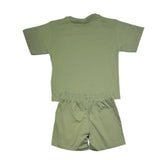 Moschino Completo 2 Pezzi Short-T-Shirts per Bambino HUG00Y VERDE MOSCHINO 