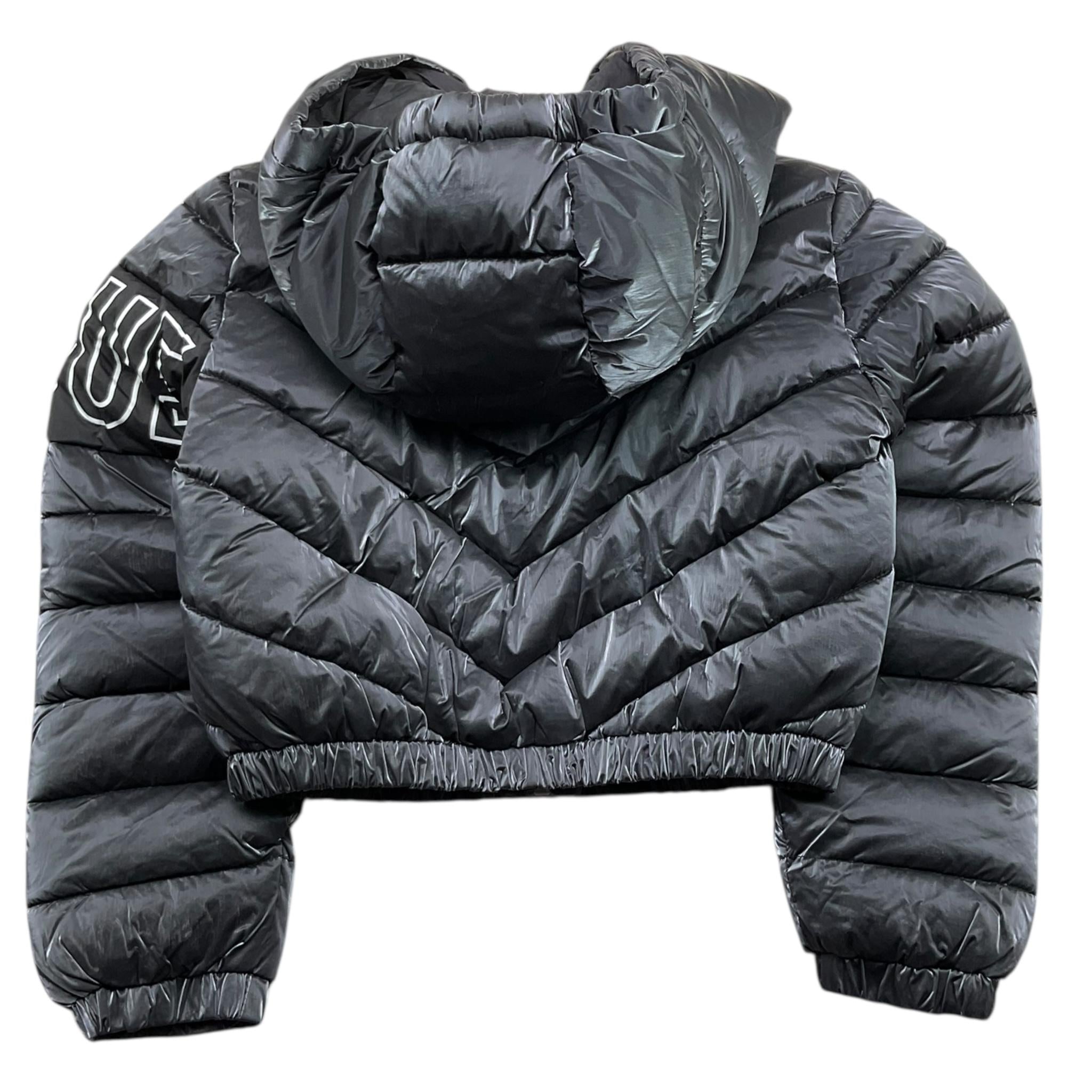 REFRIGUE giubbino tinta unita con cappucci e logo Nero per Bambina 2841Y00006 NERO REFRIGUE 