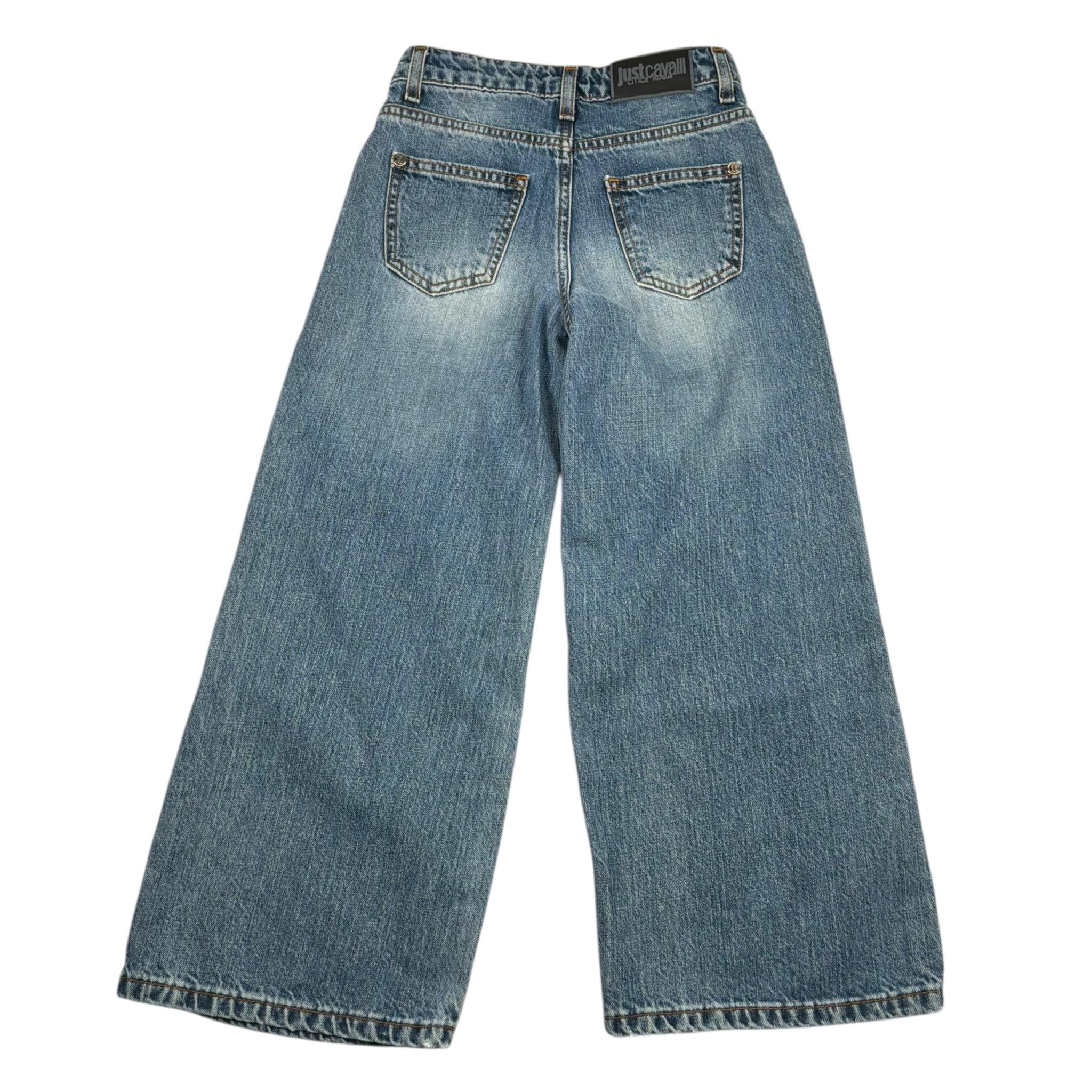 Just Cavalli Jeans Tinta Unita Modello Palazzo  per Bambina JGP26249JE BLU JUST CAVALLI 