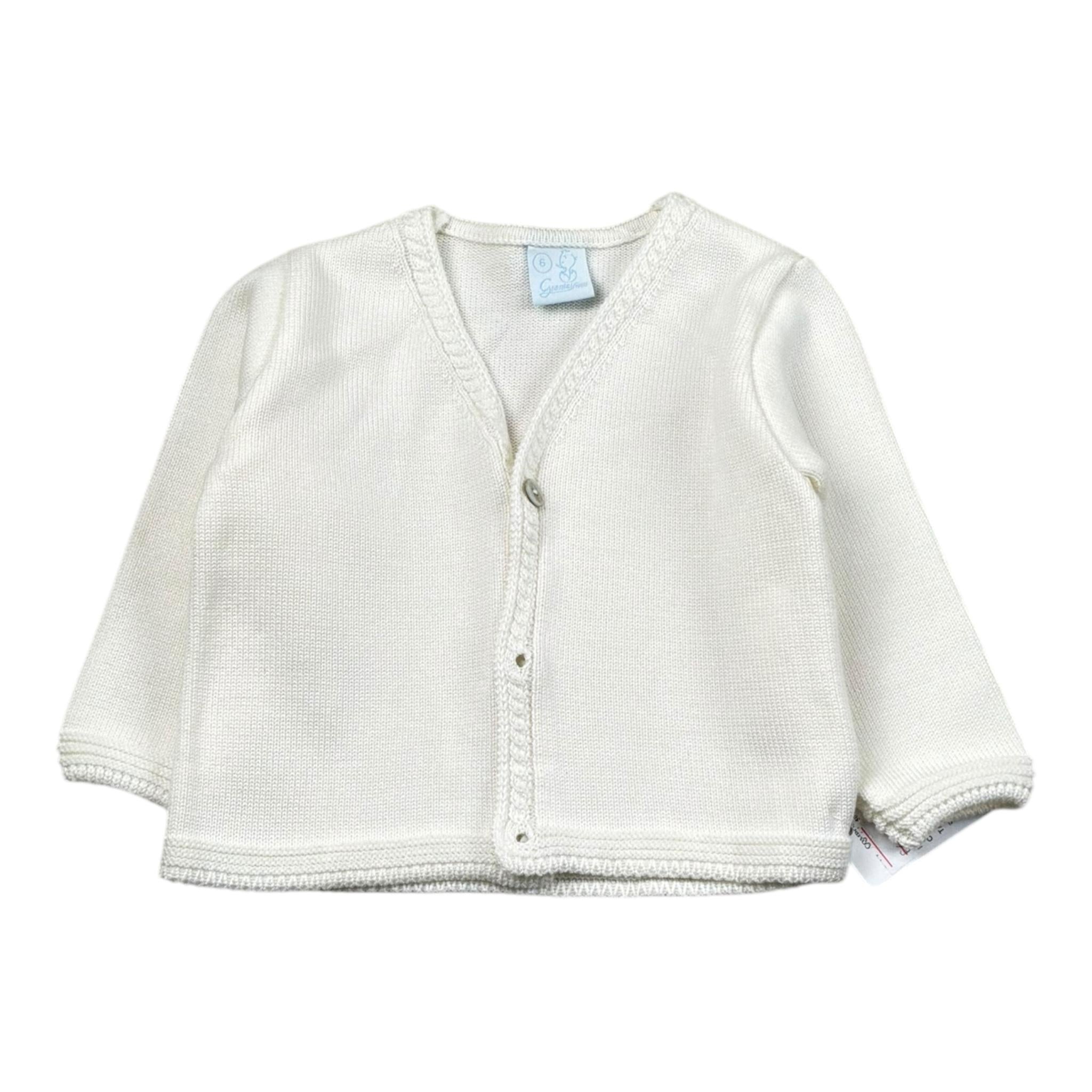 Granlei Cardigan Tinta Unita per Neonato 125134 PANNA GRANLEI 