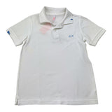 Suns68 Polo Mezza Manica Tinta Unita con Logo per Bambino CPA35301 BIANCO SUNS68 