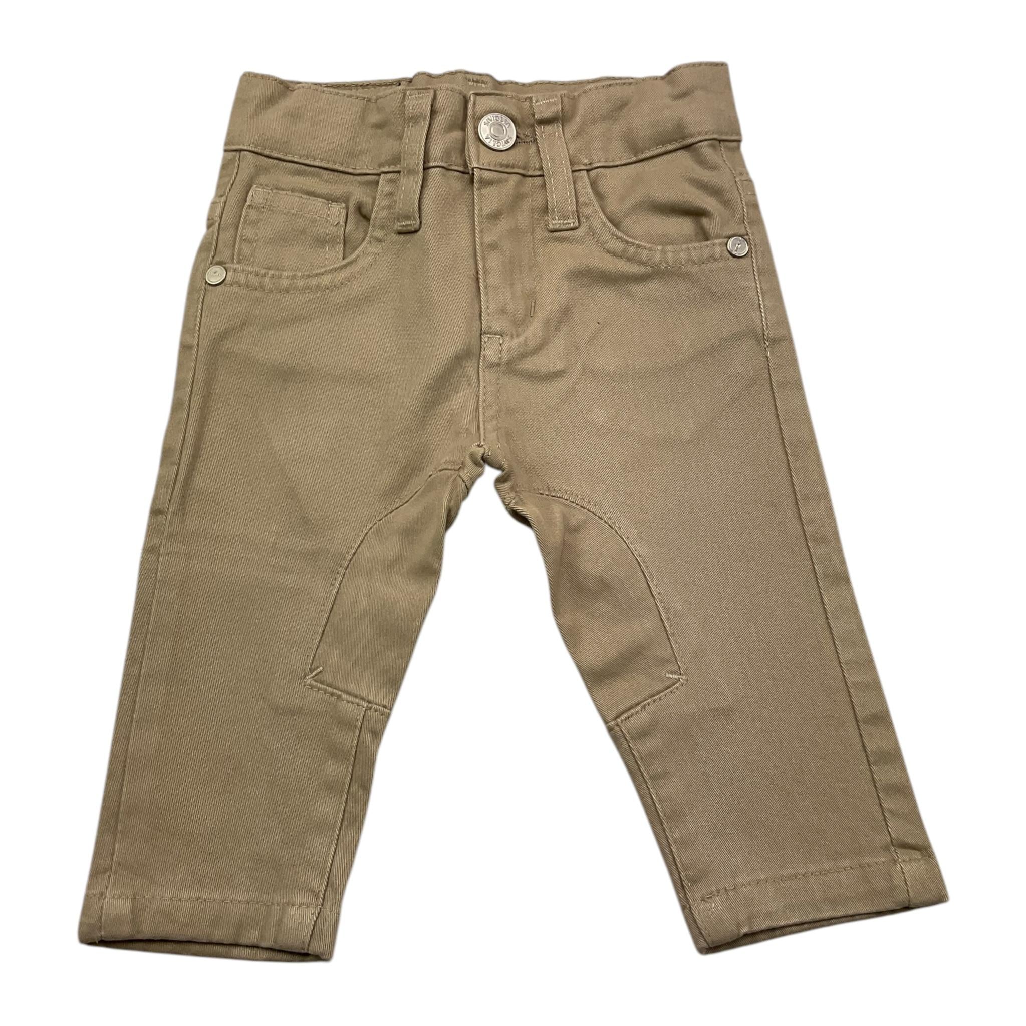 SIVIGLIA pantalone tinta unita con girovita regolabile Beige per Neonato SVNPT00528 BEIGE SIVIGLIA 
