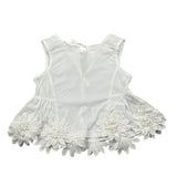 Piccola Ludo Completo 2 Pezzi Top-Pantalone Tinta Unita per Bambina BS10WB042 BIANCO PICCOLA LUDO 