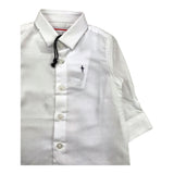 Cesare Paciotti Camicia Manica Lunga Tinta Unita Bianco per Neonato
