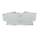 Zhoe & Tobiah T-Shirt Girocollo Tinta Unita Modello Crop per Bambina CNA3F BIANCO ZHOE & TOBIAH 