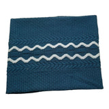 MARLU' coperta tinta unita cn ricami Blu per Neonato IB5980 BLU MARLU' 
