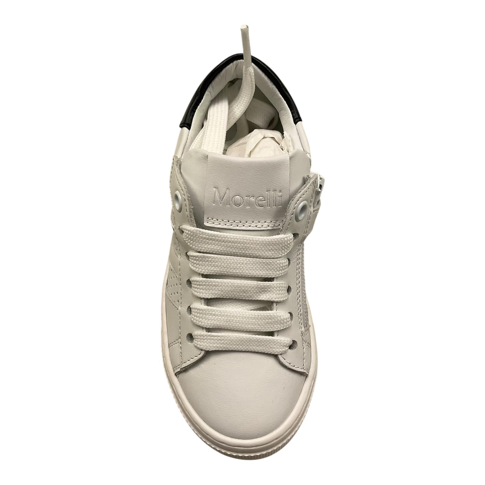 Morelli Sneakers Tinta Unita con Lacci per Bambino M4B953020 BIANCO MORELLI 