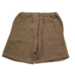 Petit Indi Bermuda Tinta Unita con Elastico In Vita per Bambino SS25BK7528 FANGO PETIT INDI 