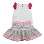 John Richmond Completo 2 Pezzi Gonna-T-Shirt Bianco per Neonata RIP25022CJX BIANCO JOHN RICHMOND 
