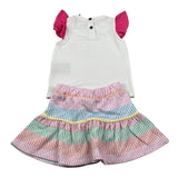 John Richmond Completo 2 Pezzi Gonna-T-Shirt Bianco per Neonata RIP25022CJX BIANCO JOHN RICHMOND 