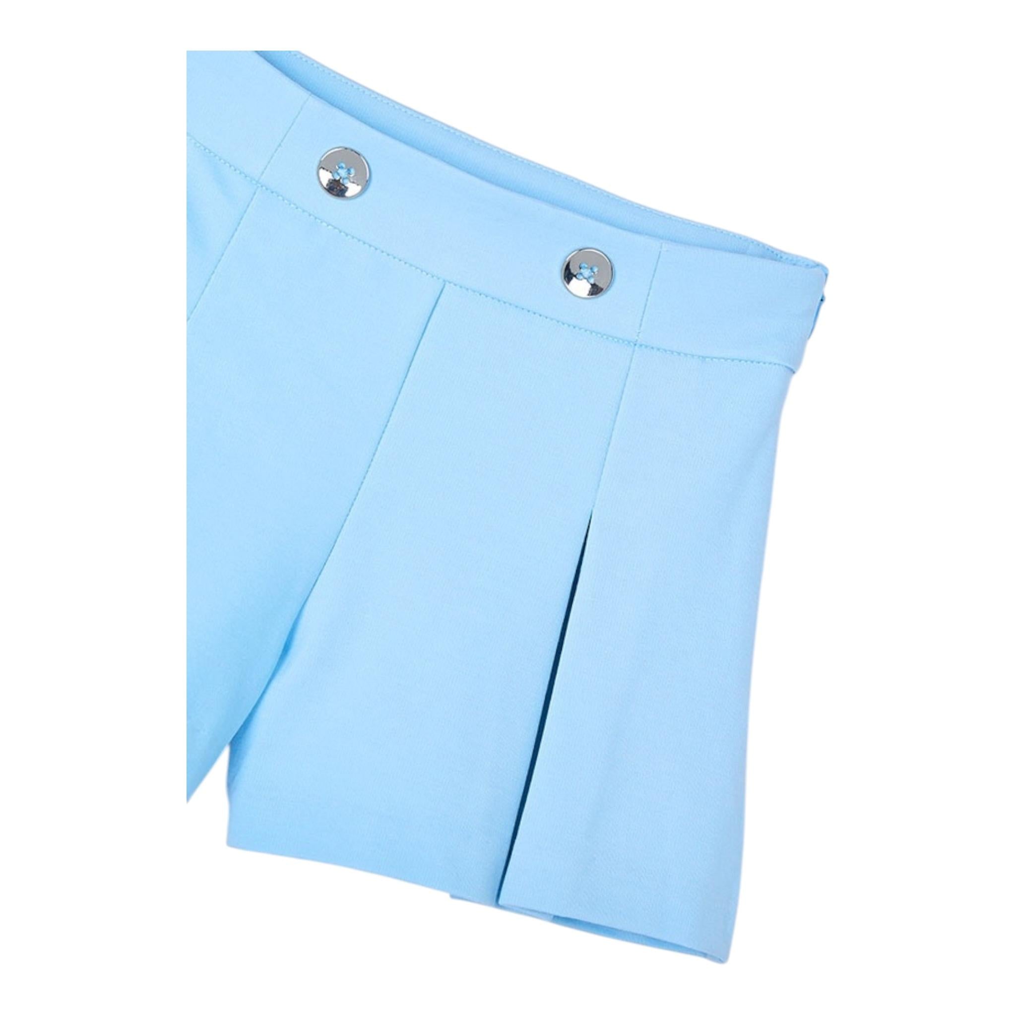 Mayoral Short Tinta Unita con Zip per Bambina 3201 AZZURRO MAYORAL 