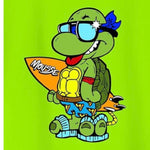 Mousse T-Shirt Tinta Unita con Stampa per Bambino NINJASURFFF VERDE MOUSSE 